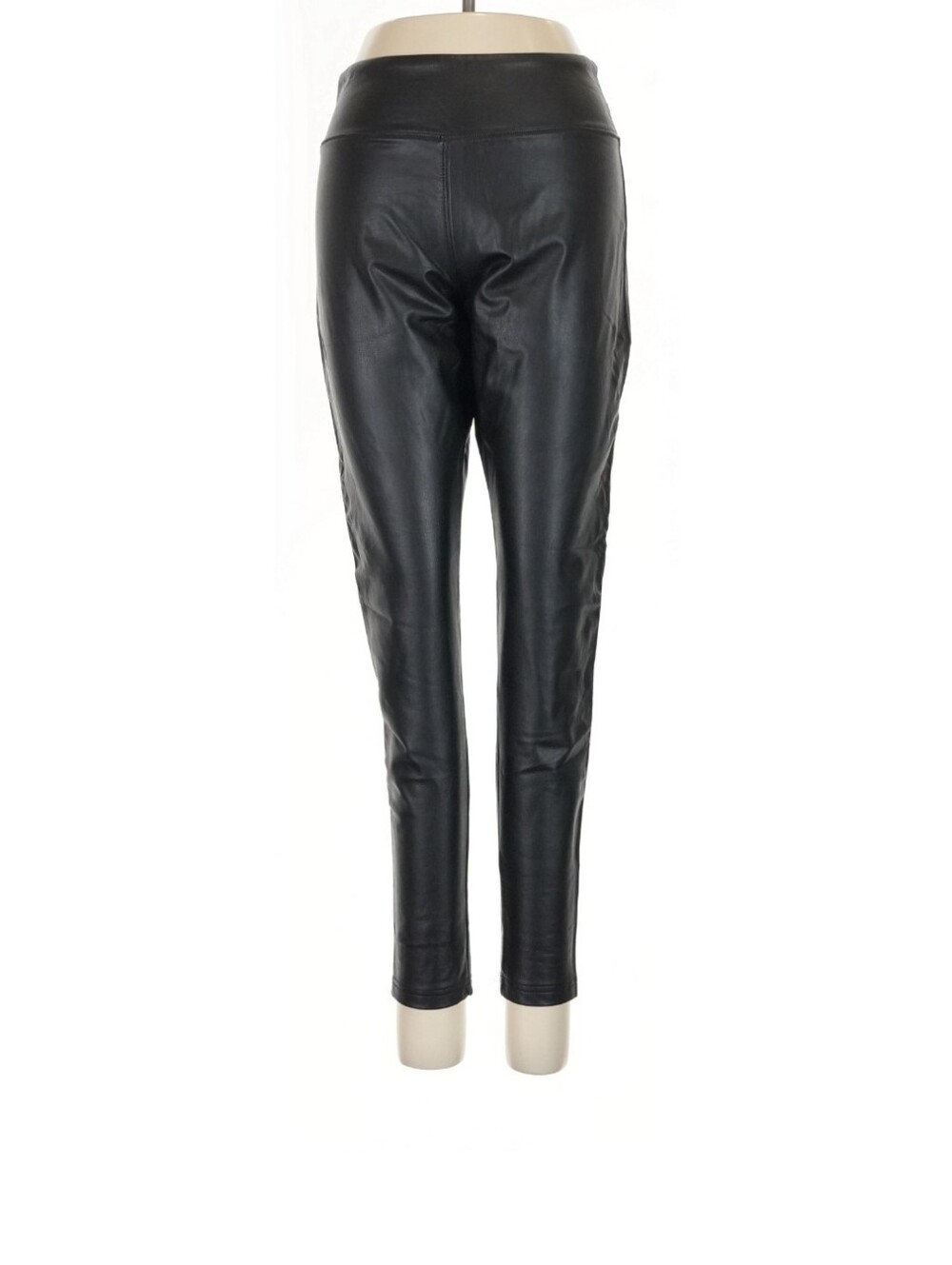 Nordstrom Women's Black Faux Leather High-Waist Skinny Leggings, Sz S - EUC